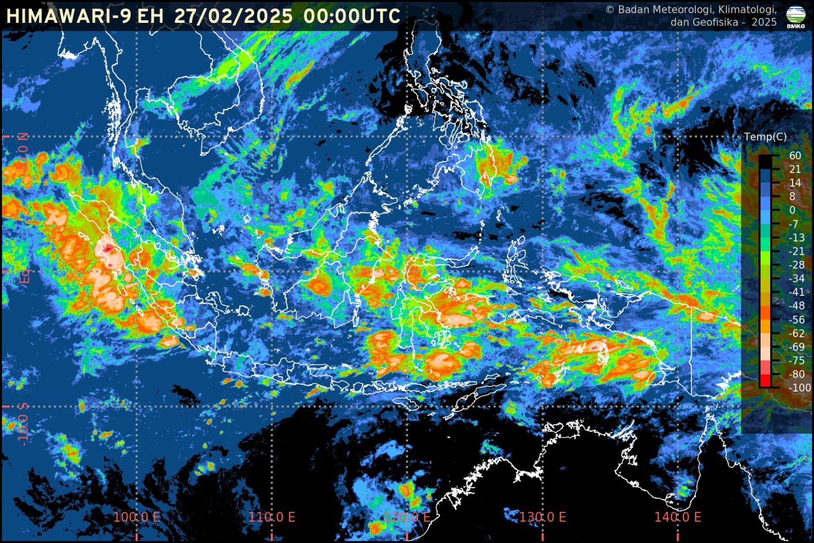 Info Prakiraan Cuaca BMKG Jawa Barat, Kamis, 27 Februari 2025: Berawan dan Berpotensi Hujan Angin 