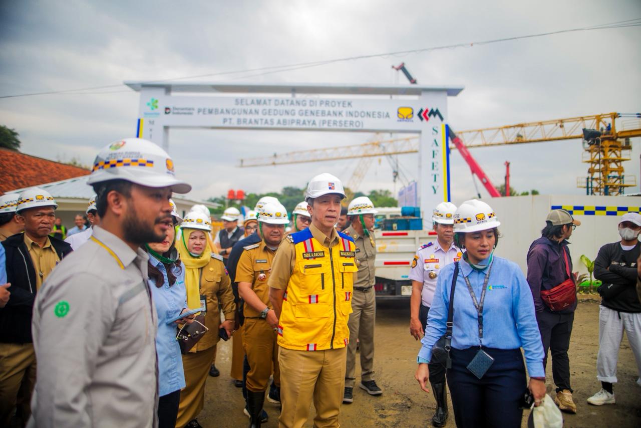 Wali Kota Bogor Tinjau Proyek Strategis Nasional Fasilitas RSMM Gene Bank Indonesia 