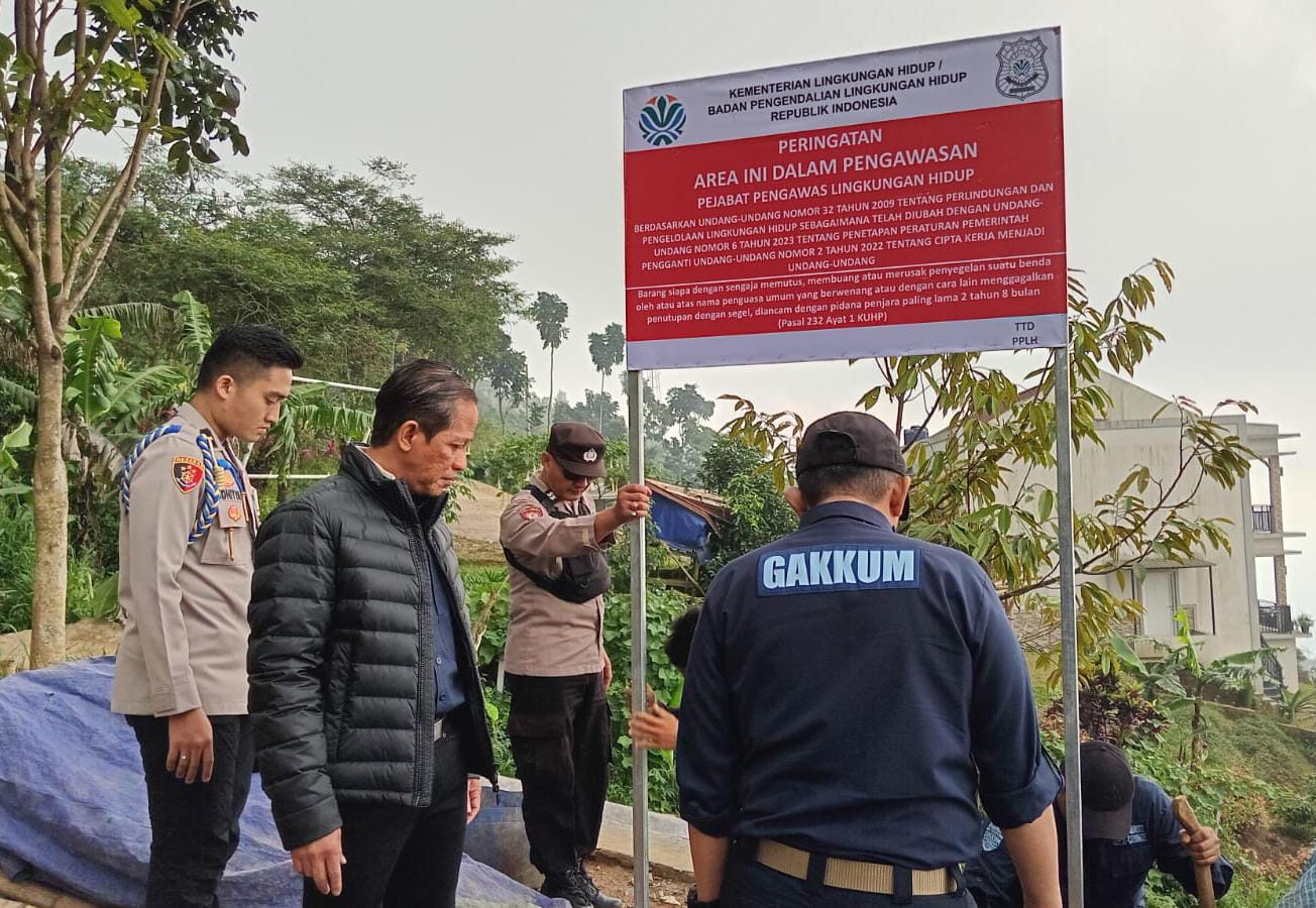 Tingkatkan Pengawasan Lingkungan di Cijeruk Bogor, Menteri LH Segel Awan Hills dan BSS