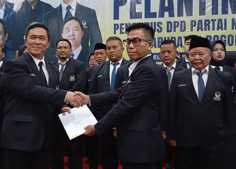 Kukuhkan Pengurus Baru, NasDem Kabupaten Bogor Targetkan 8 Kursi di Pileg 2029