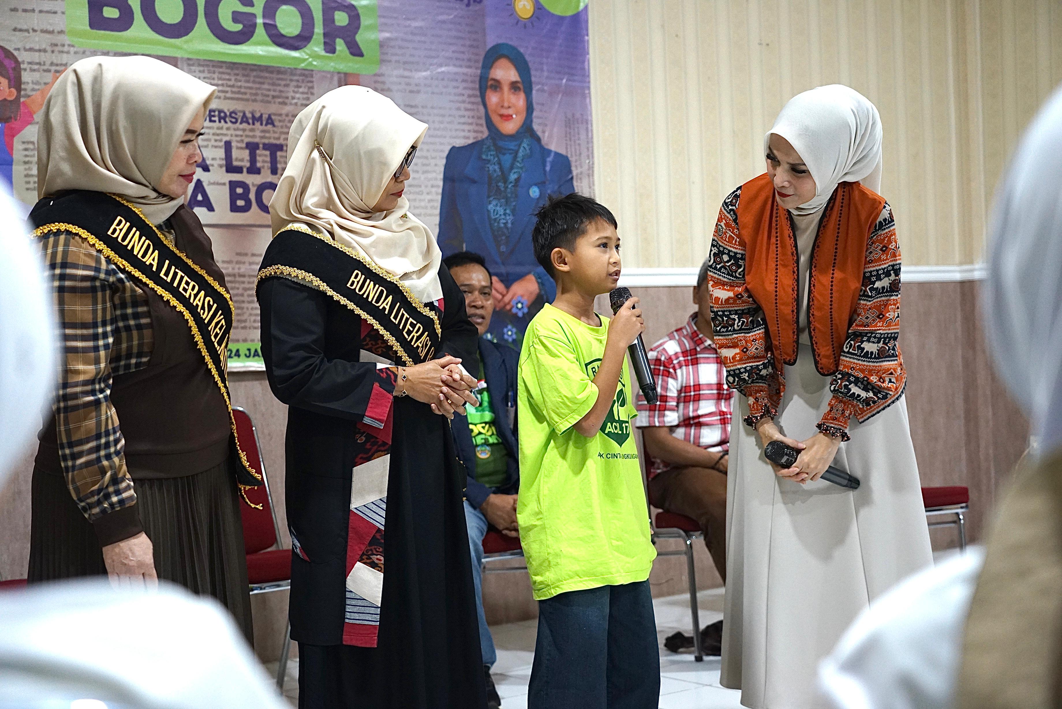 Didik Karakter Keluarga, Yantie Rachim Ajak Anak dan Orang Tua di Kota Bogor Gemar Membaca