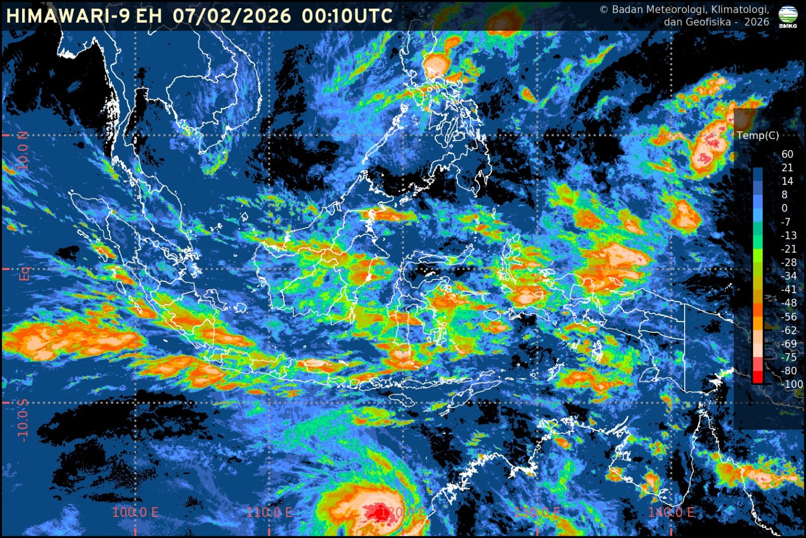 Info Prakiraan Cuaca BMKG Jawa Barat, Sabtu, 7 Februari 2026: Cerah, Berawan dan Hujan 