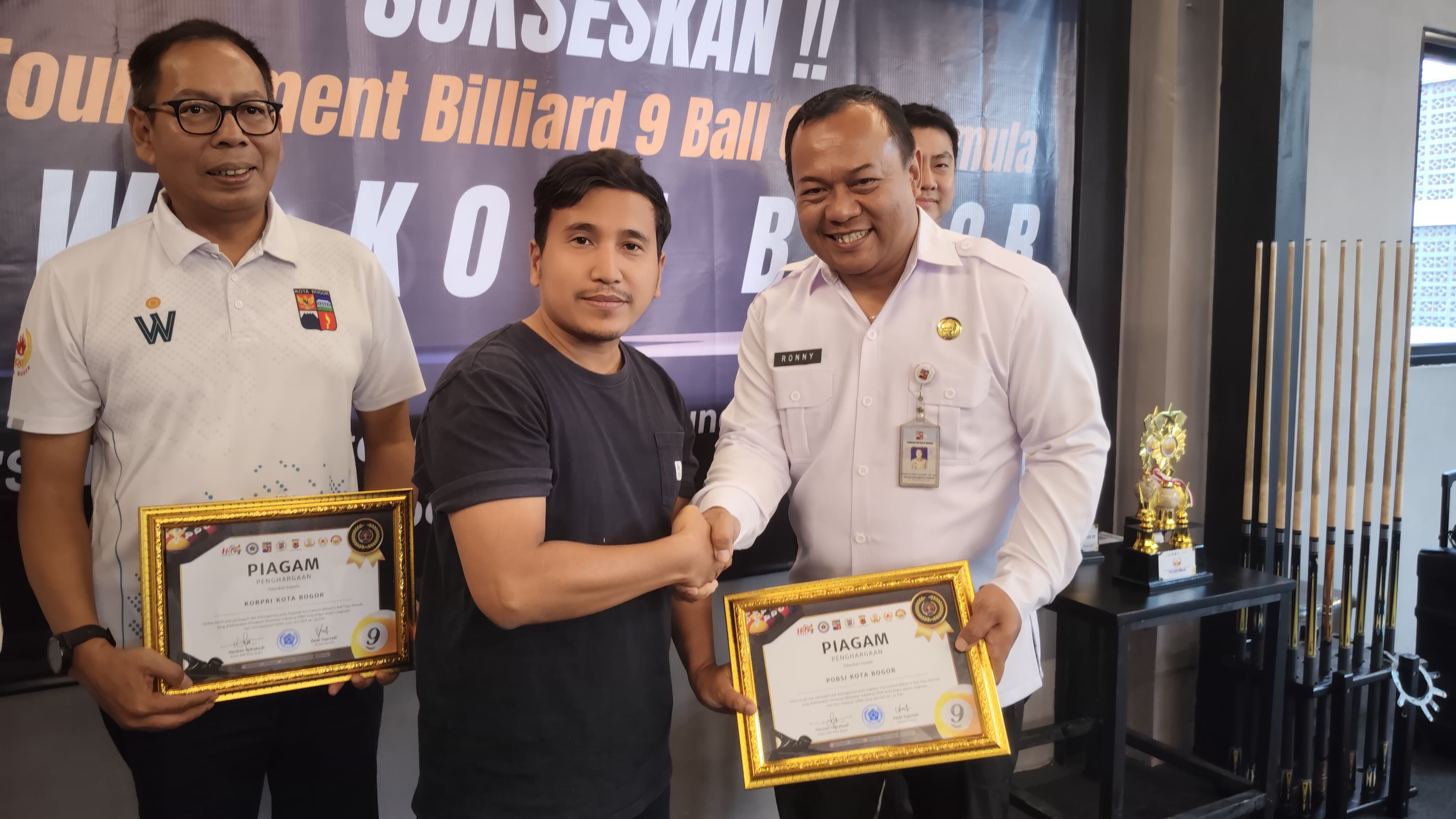 Turnamen Biliar PWI Kota Bogor Perkuat Sinergi dengan Pemerintah dan Mitra Strategis