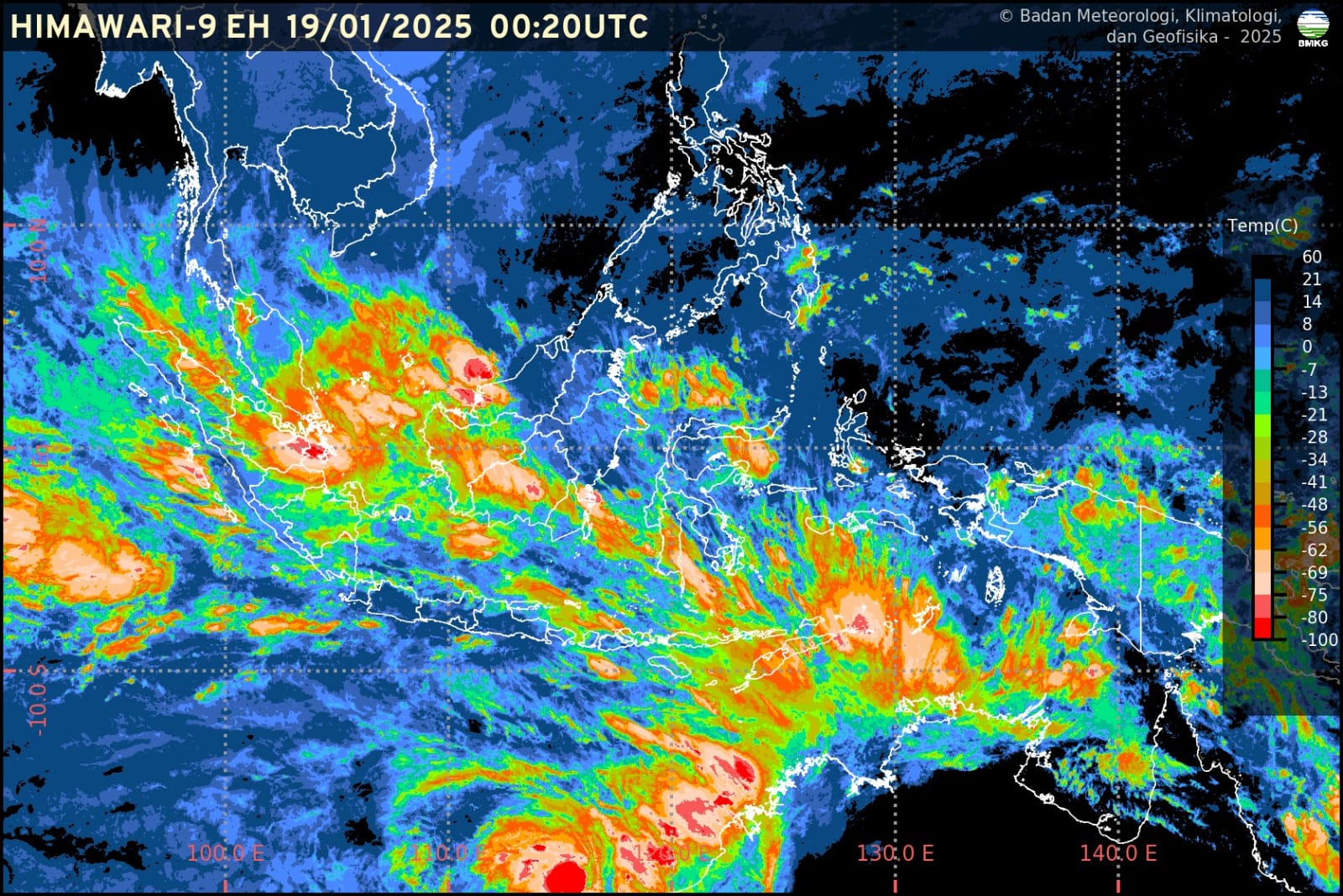Berikut Ini, Info Prakiraan Cuaca BMKG Jawa Barat : Waspada Potensi Hujan Angin, Minggu, 19 Januari 2025
