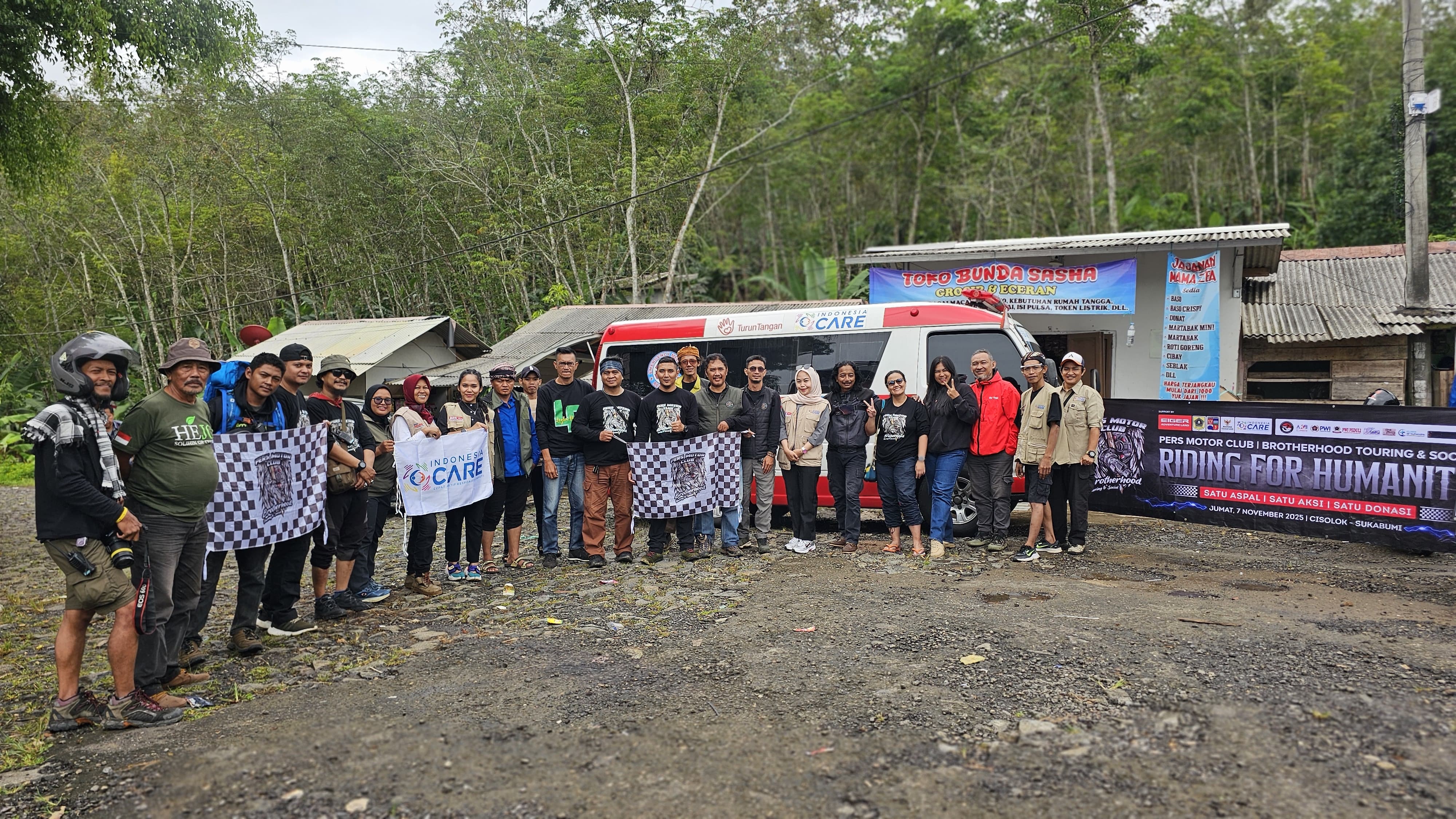 PMC dan Indonesia Care Tembus Salurkan Bantuan Solidaritas Kemanusiaan Korban Bencana di Sukabumi
