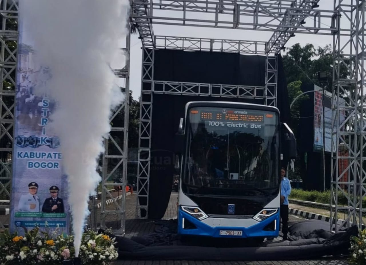 Gratis! Ini Rute Bus Listrik yang Mengaspal di Kabupaten Bogor