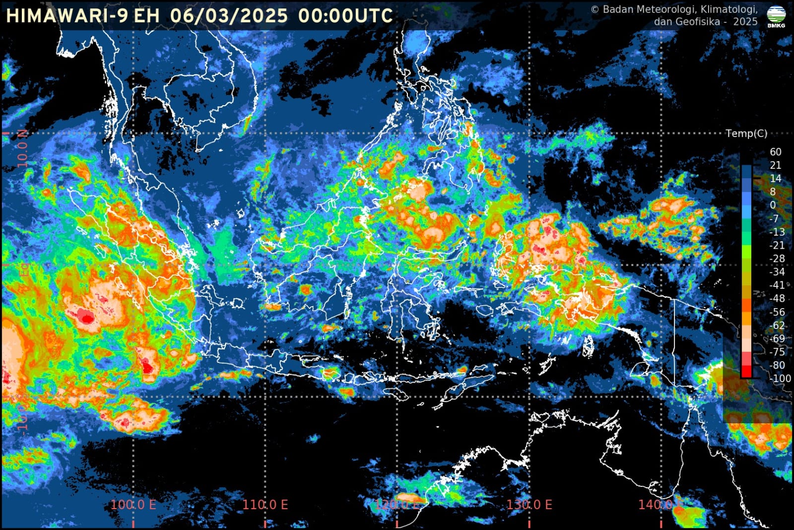 Info Prakiraan Cuaca BMKG Jawa Barat, Kamis, 6 Maret 2025: Cerah, Berawan dan Potensi Hujan Angin 