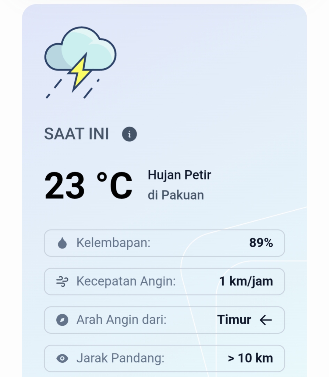 Petir Mendadak Sambar Langit Pakuan, Kota Bogor di Malam Takbiran Idul Adha 2025