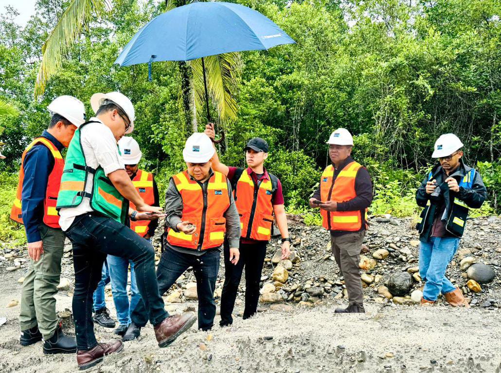 Wujudkan Progran Ketahanan Pangan 1Juta Hektar Sawah, Haji Isam Bangun Jalan Gunakan Tailing Freeport