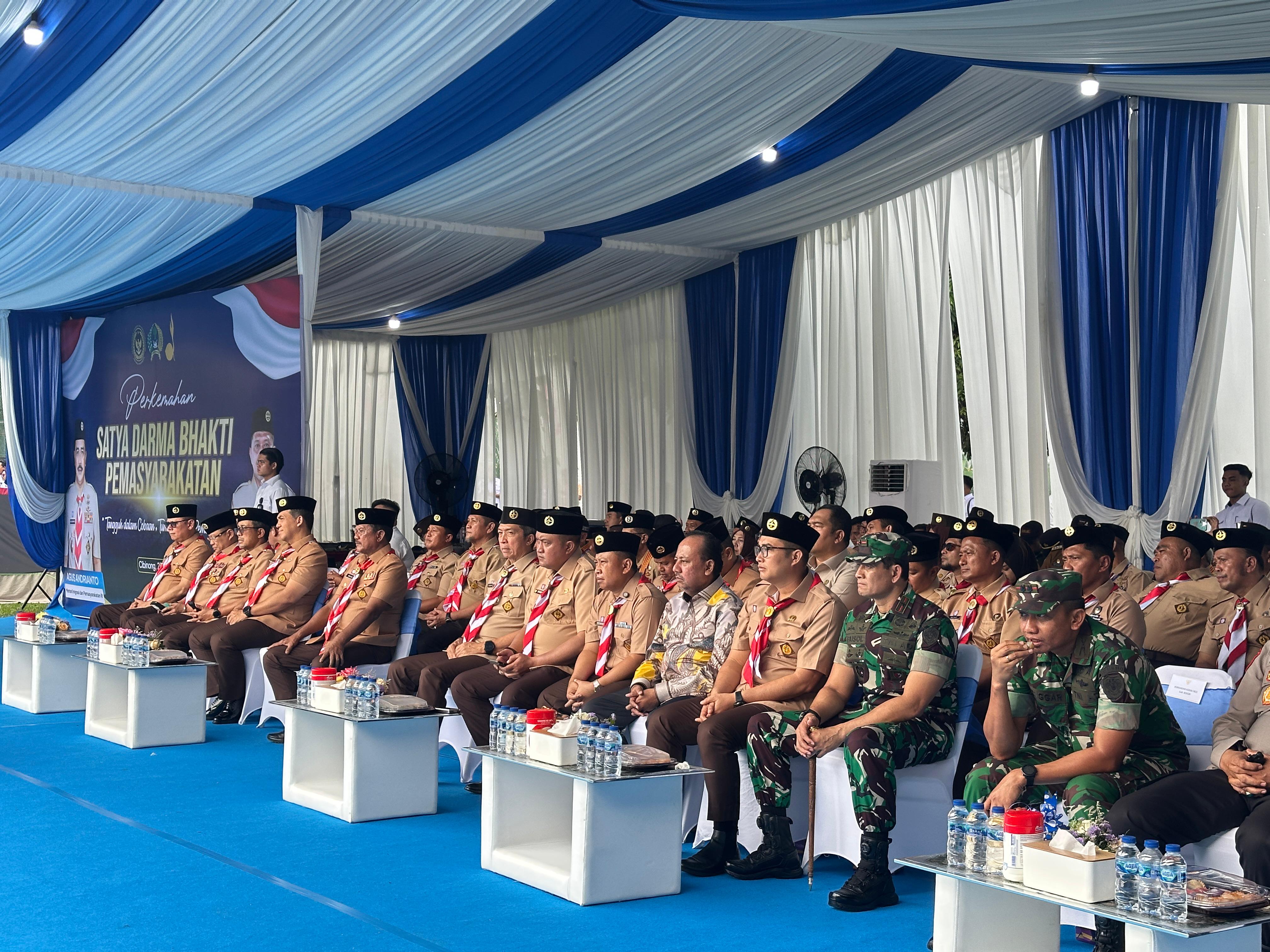 Bupati Bogor Rudy Susmanto Bersama Menteri Imipas Kunjungi Lapas Pondok Rajeg Cibinong   