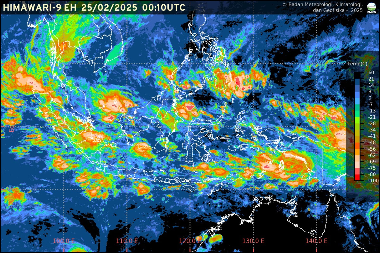 Info Prakiraan Cuaca BMKG Jawa Barat, Selasa, 25 Februari 2025: Cerah, Berawan dan Berpotensi Hujan Angin