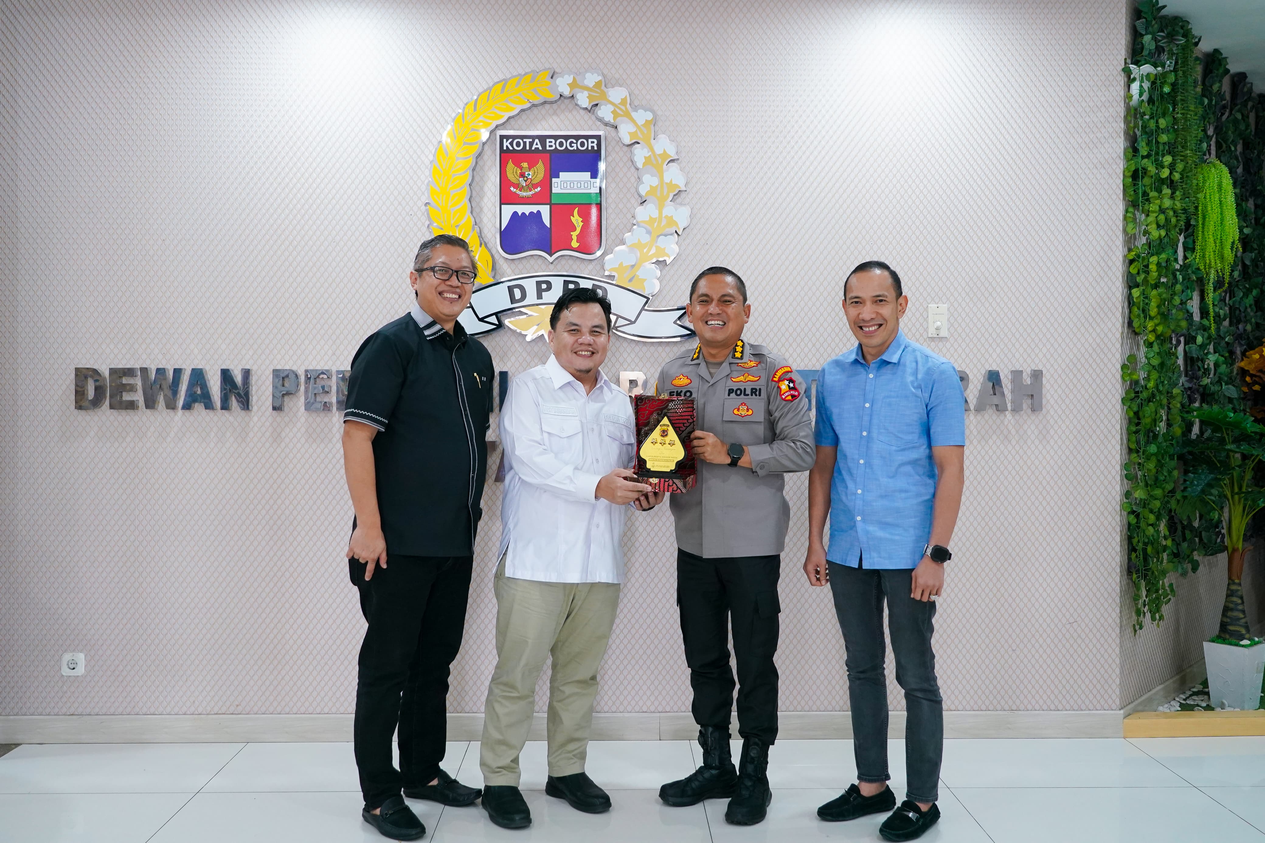 Izin Pamit, Pimpinan DPRD Kota Bogor Terima Kunjungan Silaturahmi Kapolresta Bogor Kota 