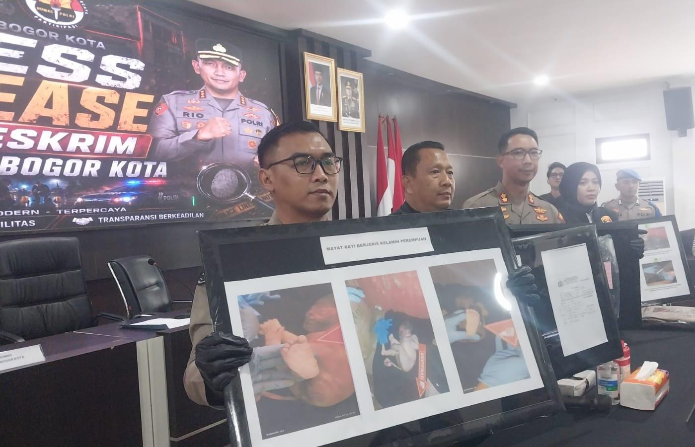 Polresta Bogor Kota Tangkap Ibu Muda Nekat Buang Bayi Baru Lahir