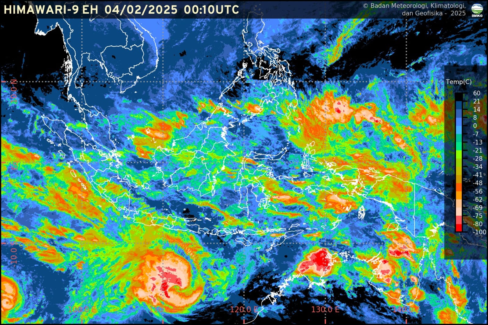 Info Prakiraan Cuaca BMKG, Selasa, 04 Februari 2025: Waspada Potensi Hujan dan Angin di Jawa Barat