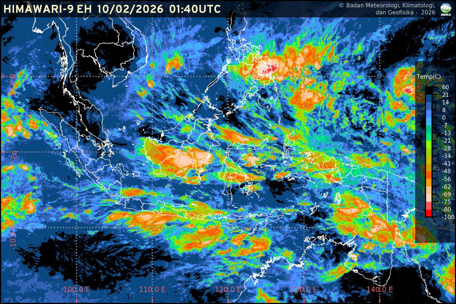 Info Prakiraan Cuaca BMKG Jawa Barat, Selasa, 10 Februari 2026: Cerah, Berawan dan Hujan 