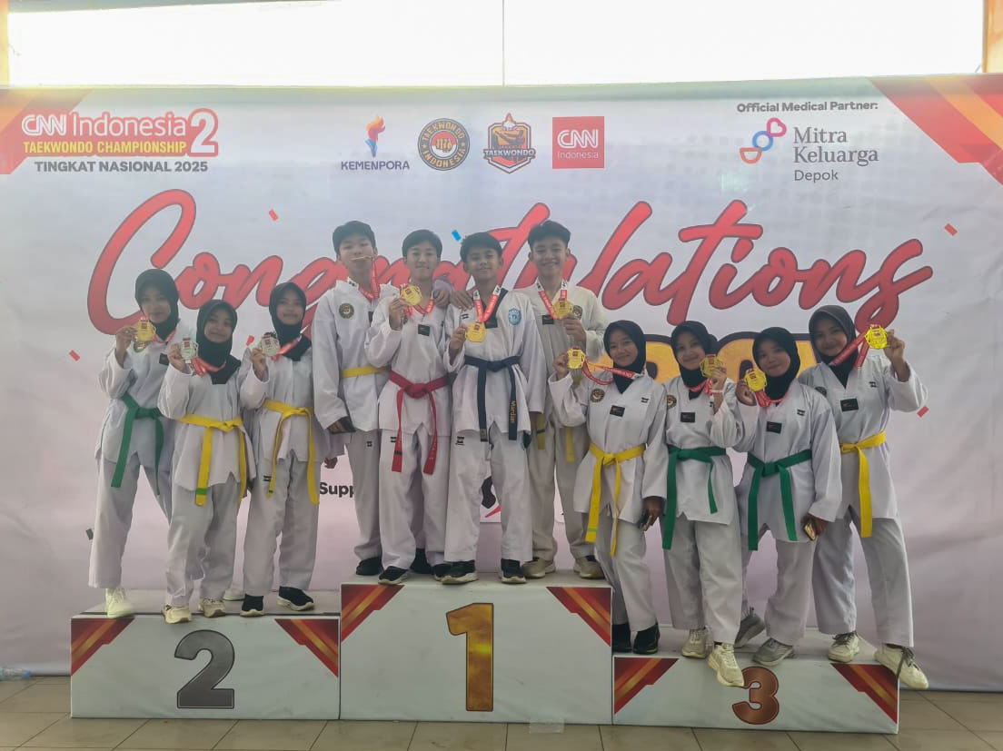 12 Medali di Ajang Nasional, Atlet Megamendung Bikin Geger CNN Indonesia Taekwondo Championship 2025