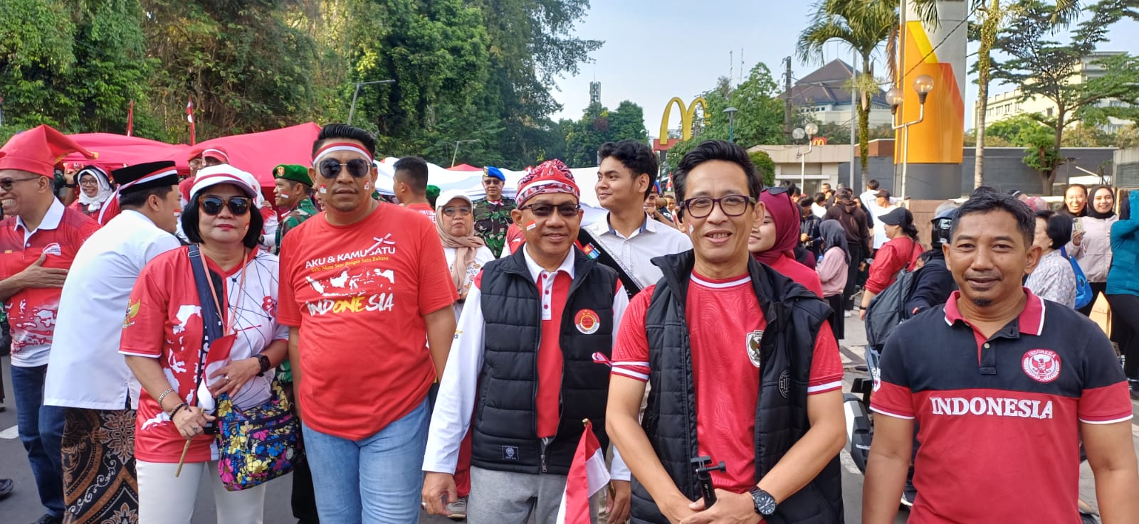 PWI Kota Bogor Pererat Nasionalisme di Kirab Merah Putih FMP 2025 Spesial Satu Dekade