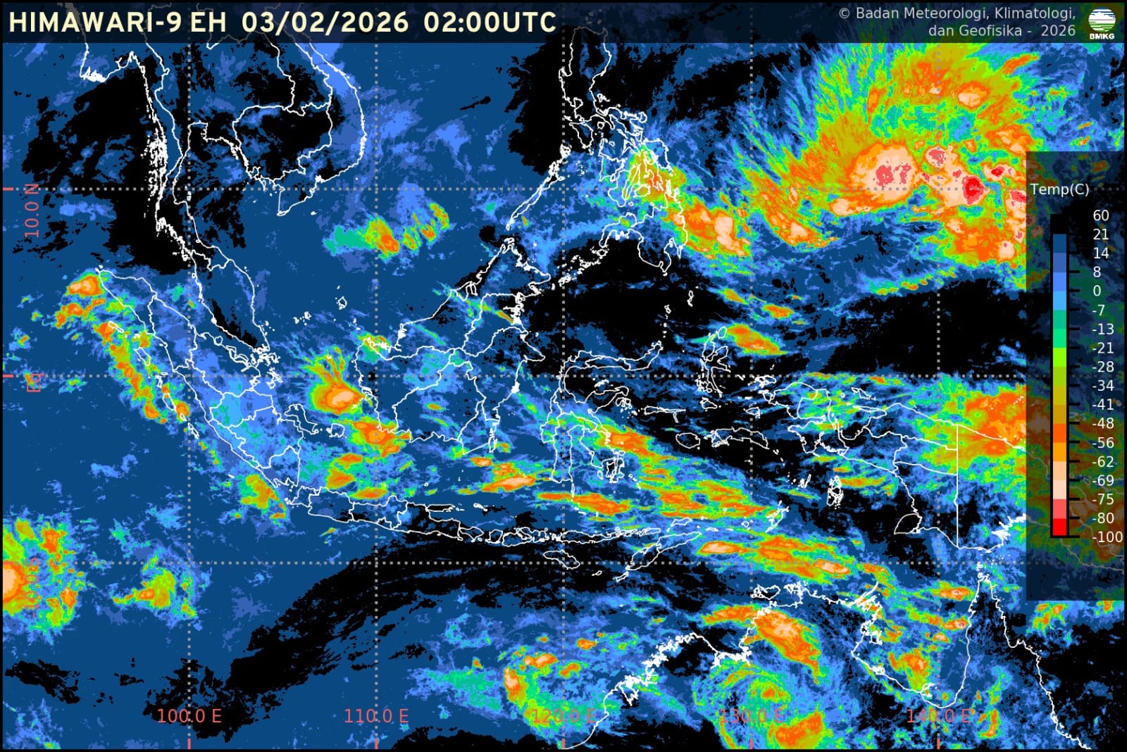 Info Prakiraan Cuaca BMKG Jawa Barat, Selasa, 3 Februari 2026: Berawan dan Berpotensi Hujan 