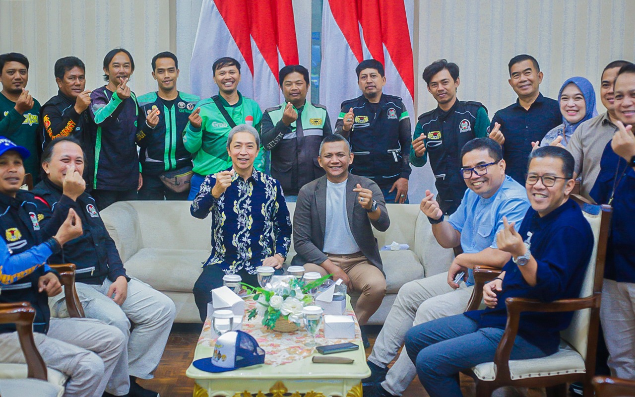Dedie-Jenal Beraudiensi Bersama Komunitas Ojol, Bahas Banyak Hal di Kota Bogor