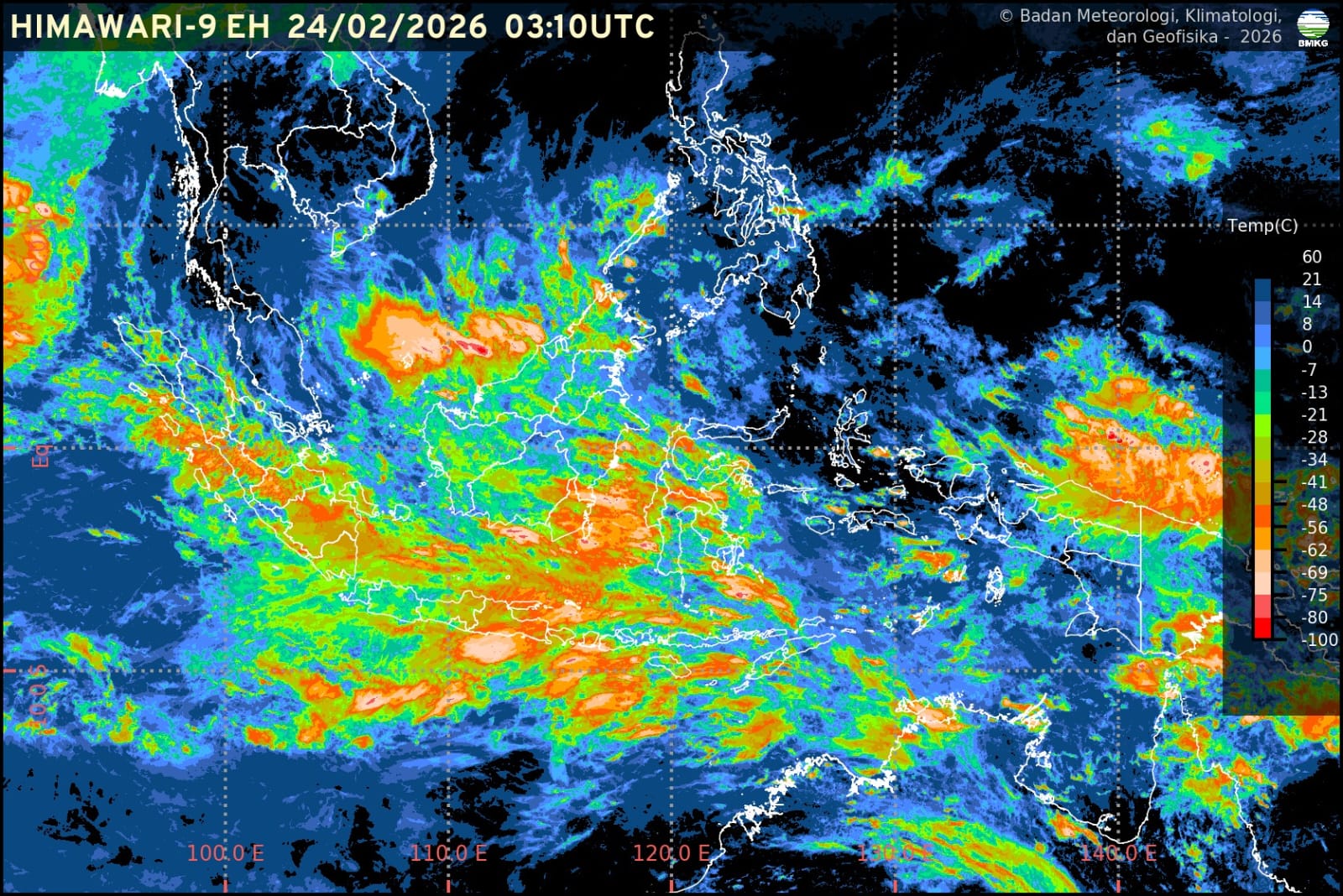Info Prakiraan Cuaca BMKG Jawa Barat, Selasa, 24 Februari 2026: Cerah, Berawan dan Hujan 
