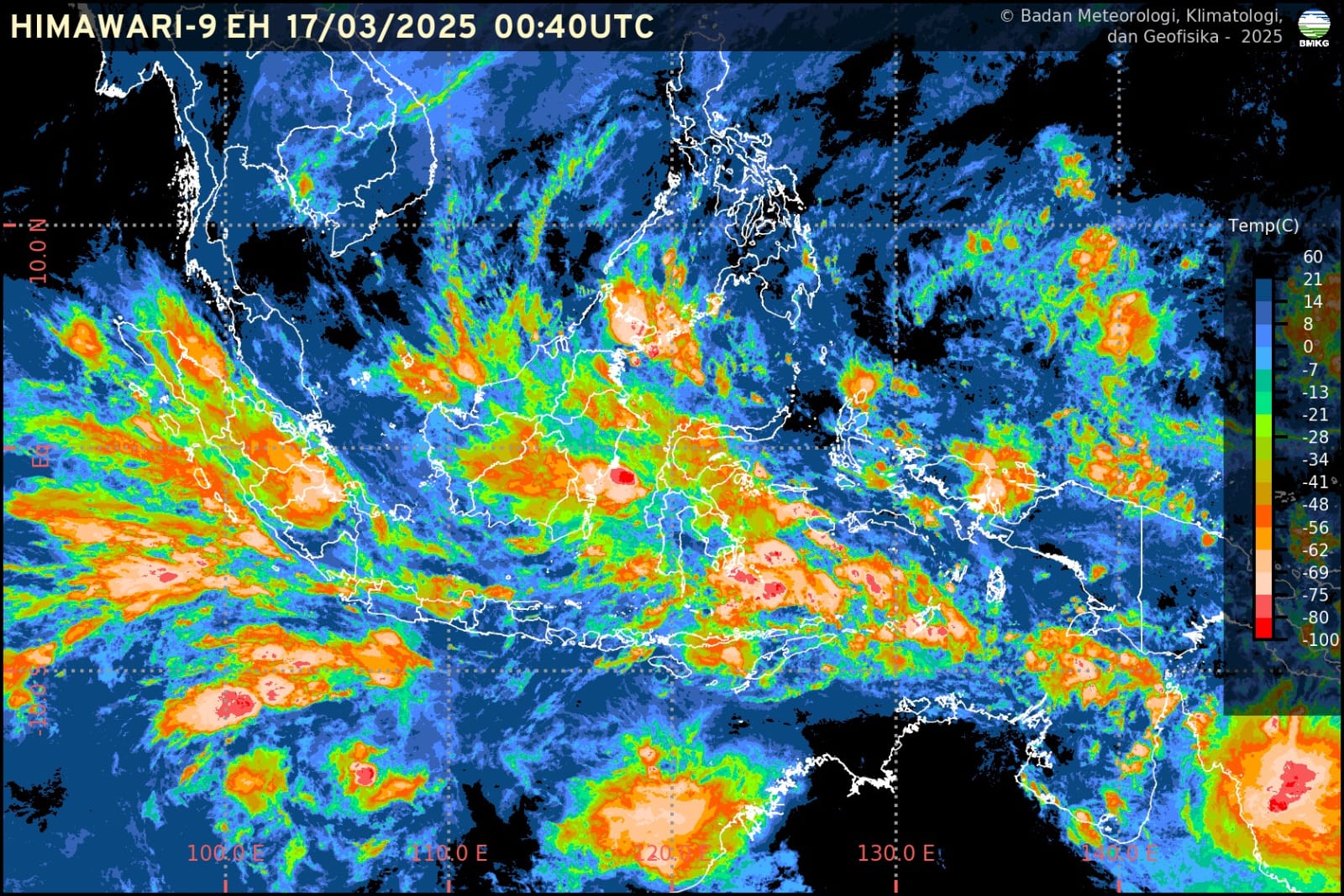 Info Prakiraan Cuaca BMKG Jawa Barat, Senin, 17 Maret 2025: Berpotensi Hujan dan Angin Berskala Lokal