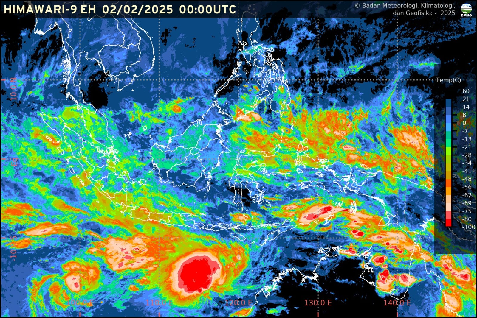 Info Prakiraan Cuaca BMKG, Minggu, 02 Februari 2025: Waspada Potensi Hujan Angin di Jawa Barat