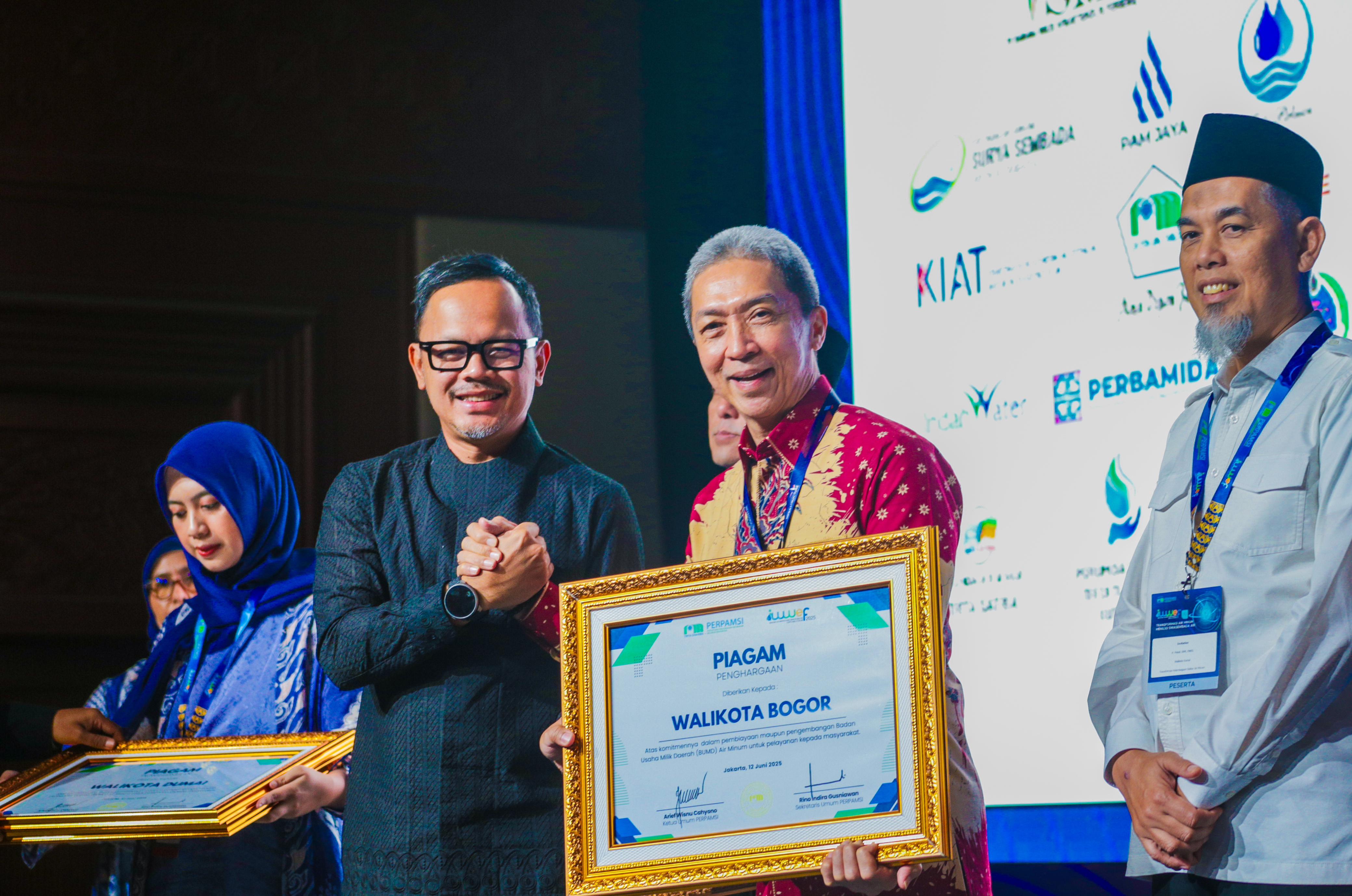 Inovasi Sektor Air Baku Kota Bogor Diganjar Penghargaan 