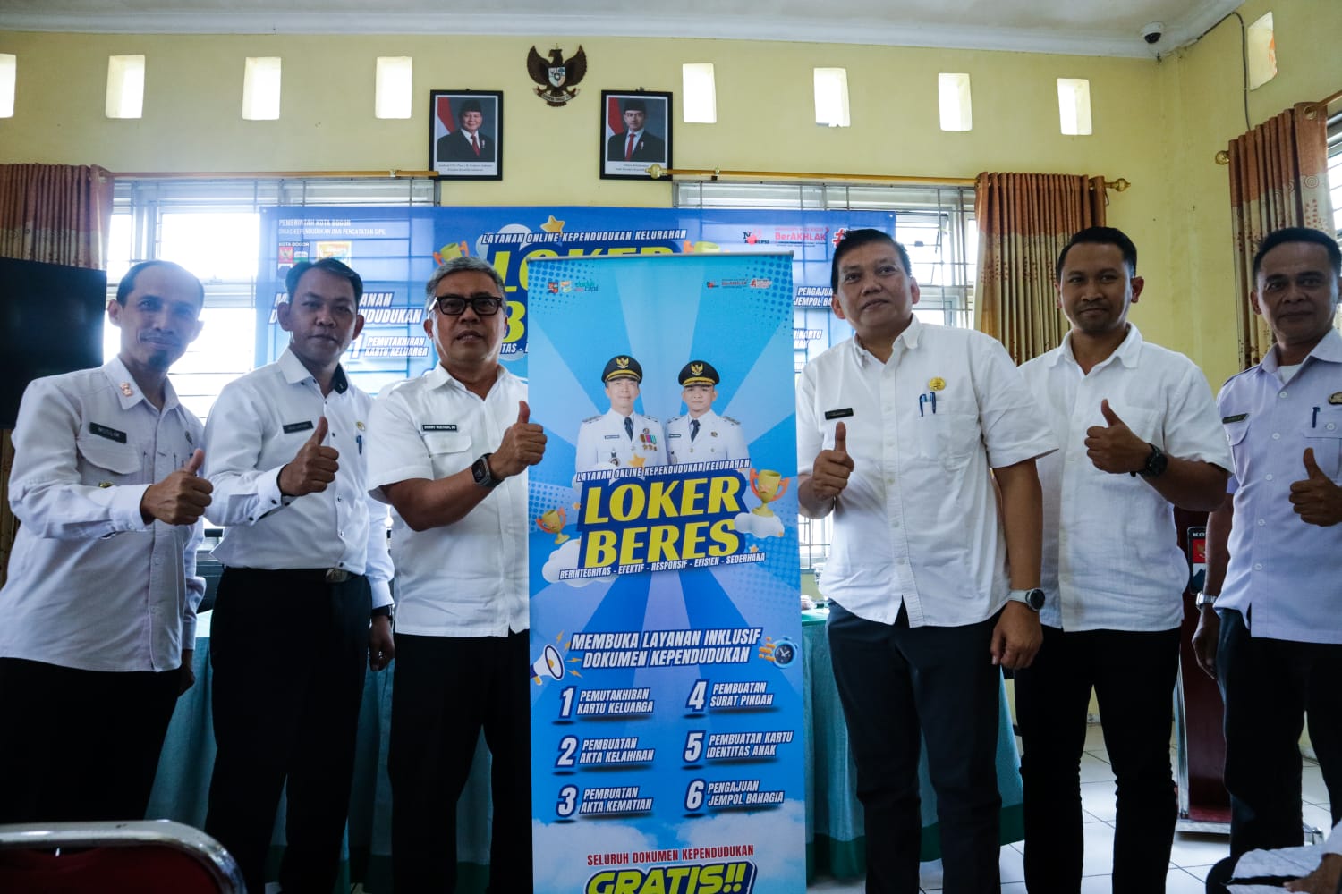 Soft Launching LOKER BERES Layanan Online Disdukcapil Gratis di Kota Bogor