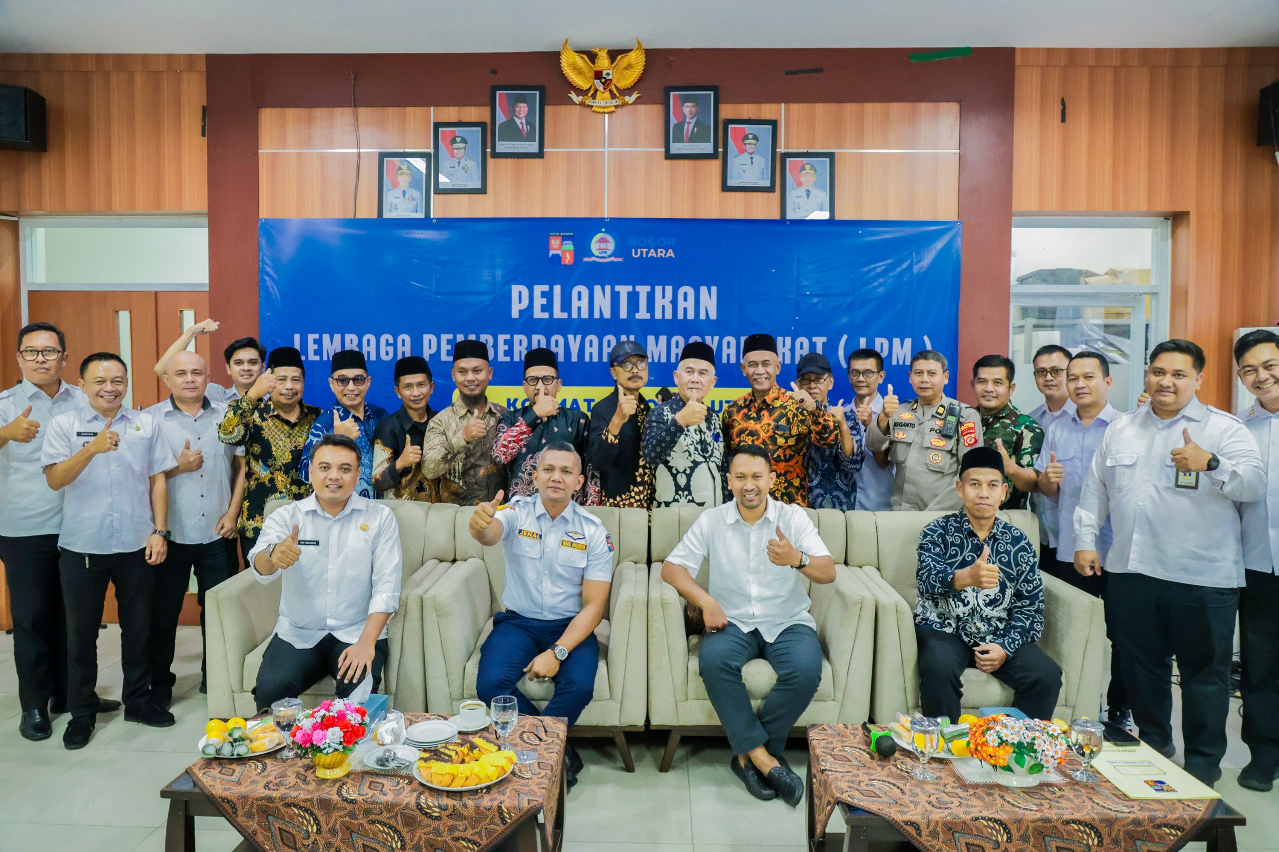 Dilantik Serentak, Ketua LPM Bogor Utara Diminta Langsung Bersinergi di Periode 2026-2030