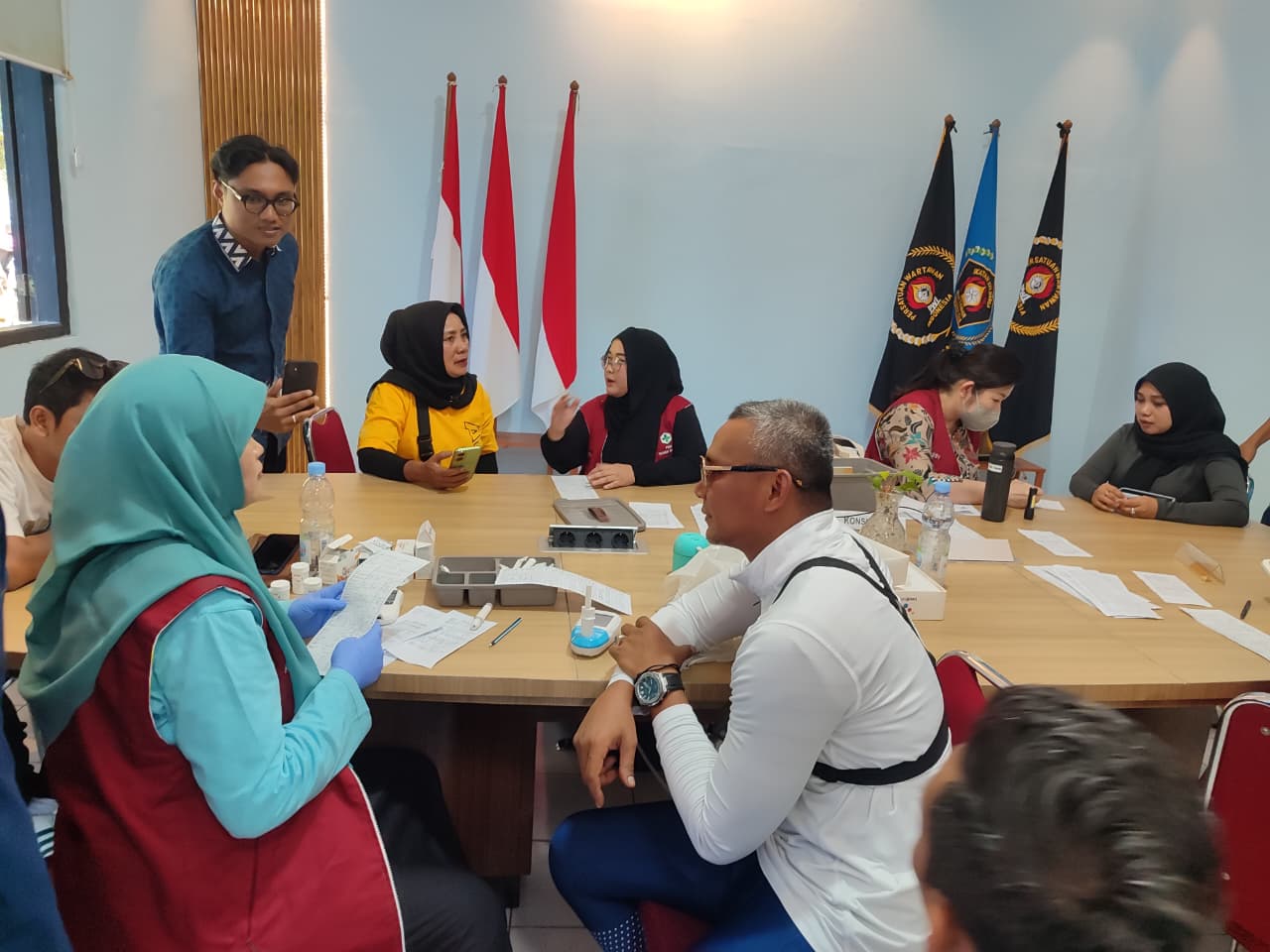 Jumat Sehat PWI Kota Bogor Bersama Dinkes Fasilitasi Cek Kesehatan Gratis Wartawan