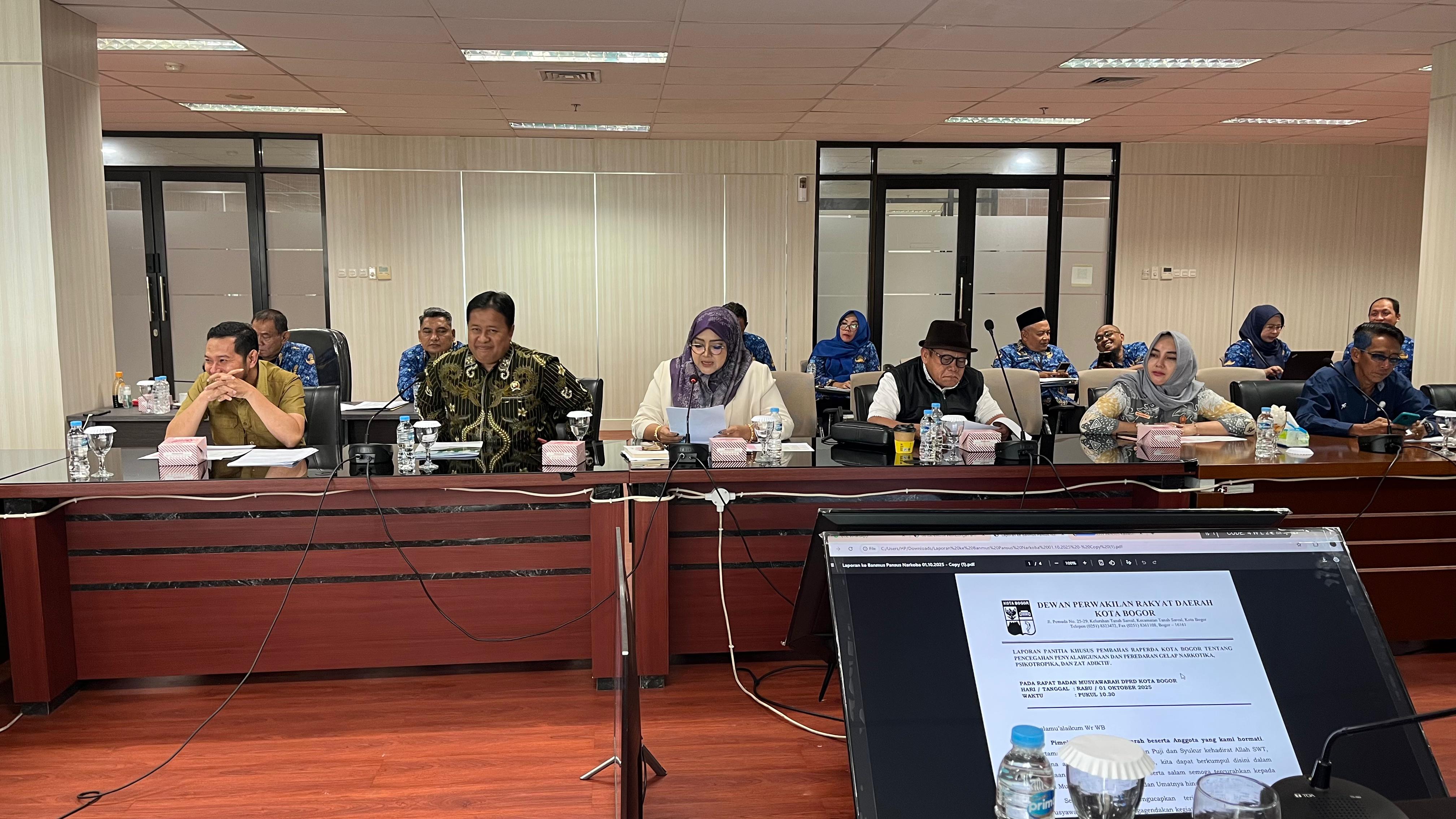 DPRD Kota Bogor Siap Sahkan Raperda P3Napza Kota Bebas Narkoba