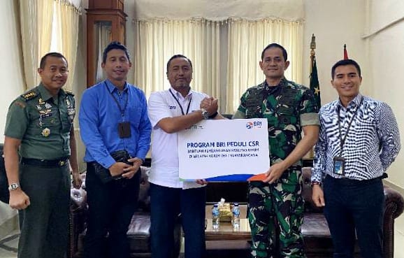 BRI Dewi Sartika Bogor Bangun Lapangan Mini Soccer untuk Korem 061/Suryakancana 