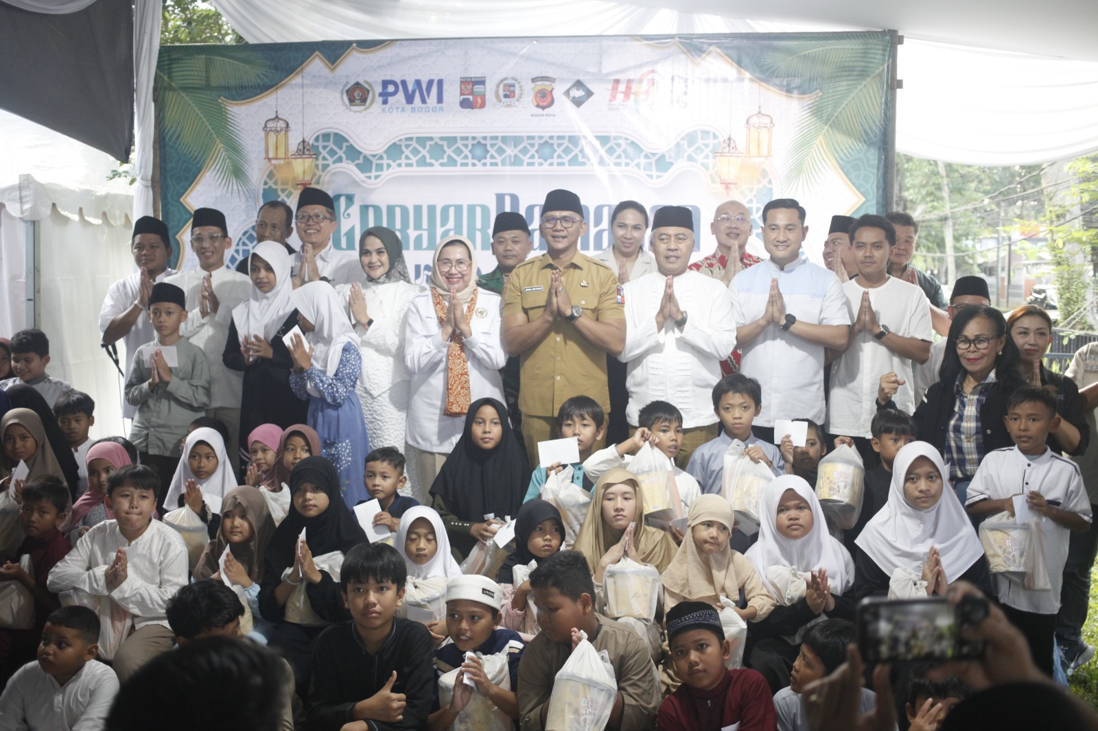 PWI Kota Bogor Santuni 200 Yatim dan Dhuafa di Ramadan 1447 Hijriah