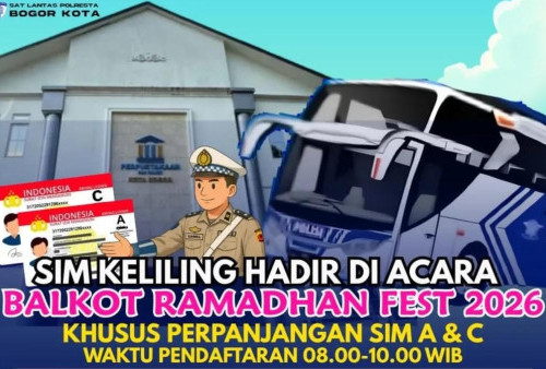 SIM Keliling Kota Bogor, Kamis-Sabtu, 12-14 Maret 2026 Hadir di Balkot Ramadhan Fest 2026