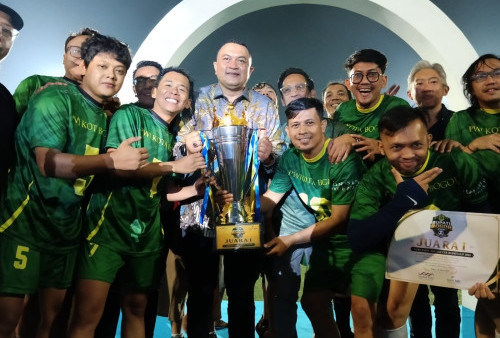 Mantap, PWI Kota Bogor Juara Pertama Mini Soccer Bupati Bogor Cup 2026